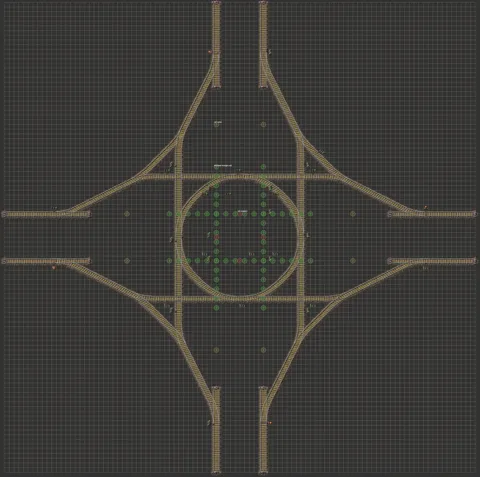 2-Track Train Intersection by Apcpc preview