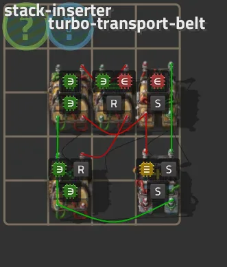 adaptative unstuck stack inserter - Factorio Blueprint