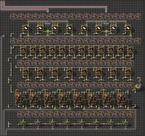 Beaconed Plastic Coal Liquefaction (2 blue belts of plastic from 2¼ blue belts of coal) preview