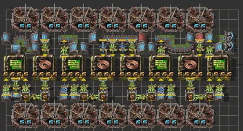 Blue belt of green circuits preview