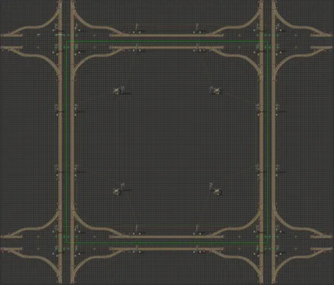 City block for v2.0 with elevated rails preview