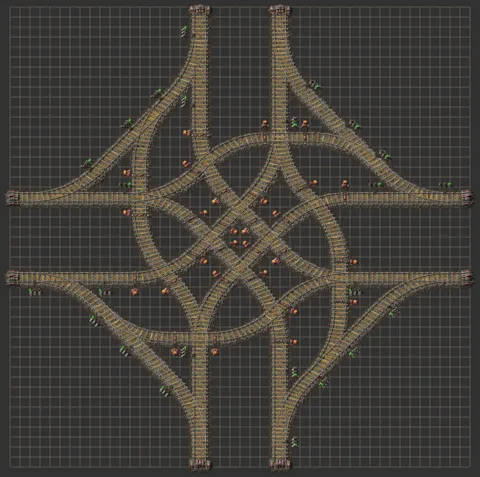 Compact train intersection preview