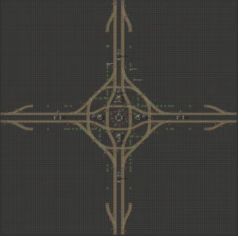 Large Train Intersection preview