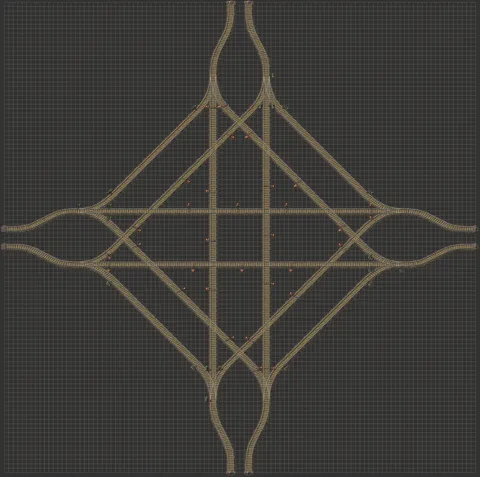 Non-Elevated 4 Way Intersection preview