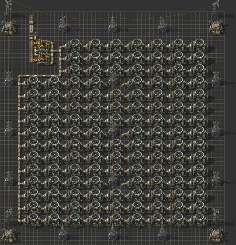 [planet=vulcanus][virtual-signal=signal-lightning] 364 MW Vulcanus Power Plant – Sulfuric Acid Setup – Early/Mid Game (2.0) | Power Block – Acid Power – Compact & Efficient preview