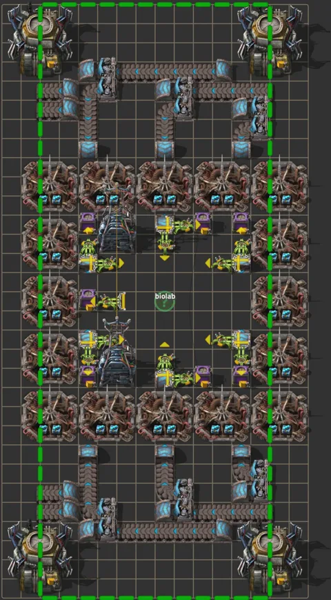 Space Age Fully Beaconed Tile-able Biolabs. preview