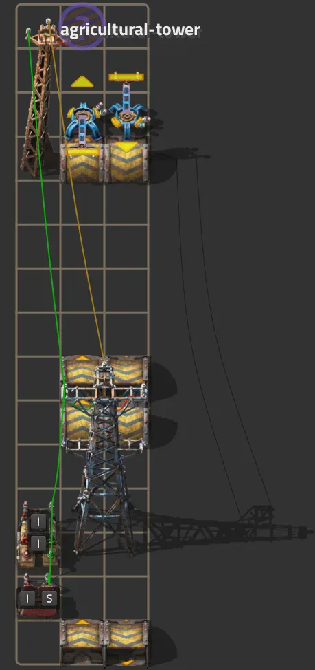 Throttled agricultural tower with user defined speed preview