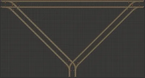 Train Intersections - 3-ways only - 10 car length preview