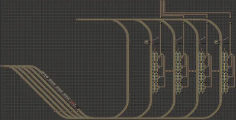 Train Unloader - Yellow 1 Sided - 4 Belts preview